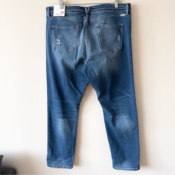 Kancan Klover Mid Rise Slim Straight Jeans Women’s size 3XL Button Fly Blue - Picture 5 of 11